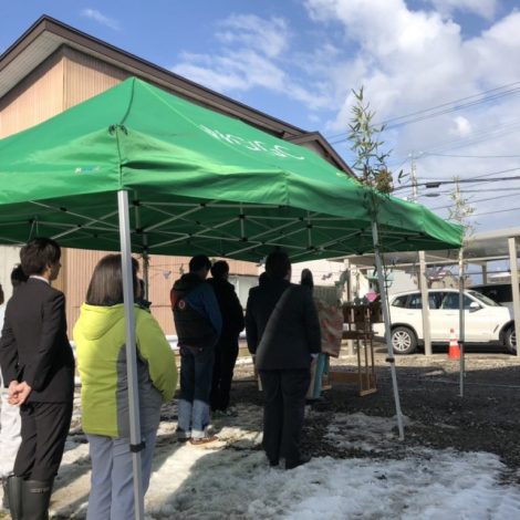 地鎮祭を執り行わせて頂きました
