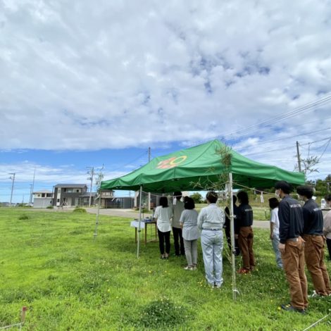 地鎮祭を執り行いました。